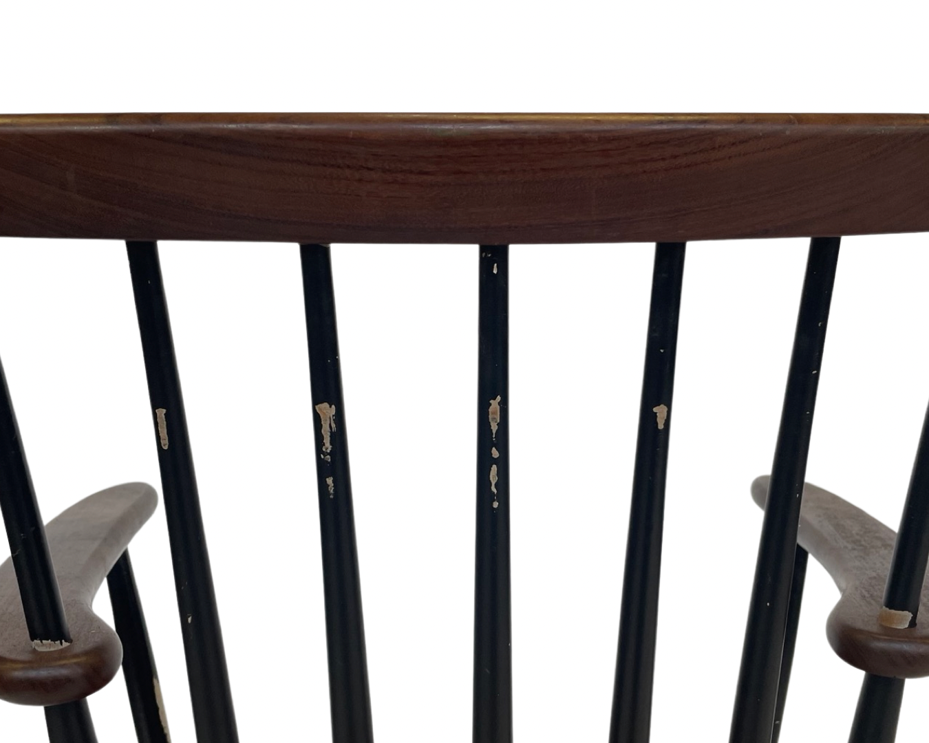 Chaise de bar vintage avec accoudoirs Billund Traevarefabrik Denmark Design