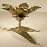 Brass "flower" candle holder - ashtray