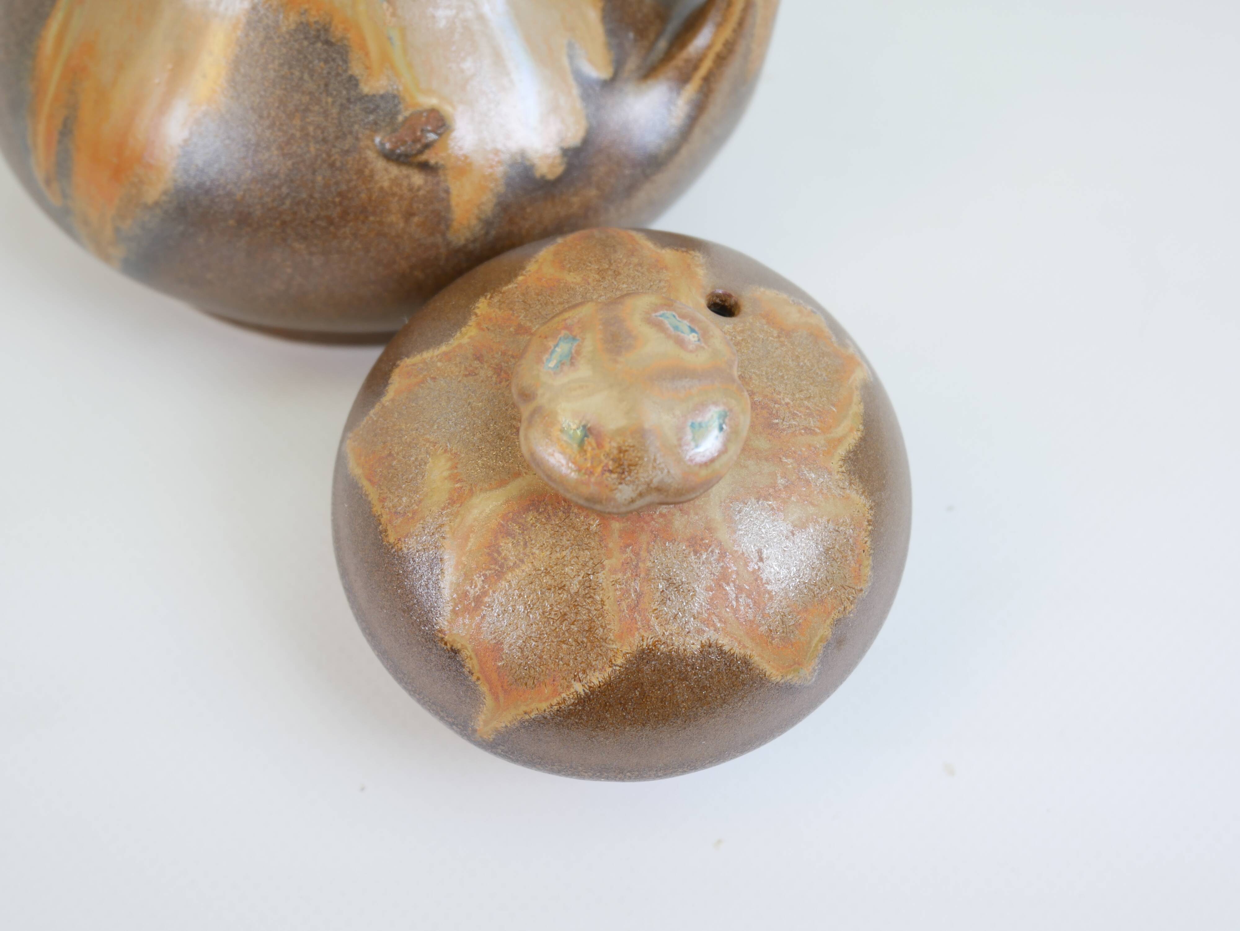Art Nouveau ceramic sugar bowl from the Denbac factory