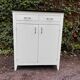 Vintage white sideboard with 2 doors and 2 drawers