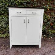 Buffet blanc vintage 2 portes et 2 tiroirs