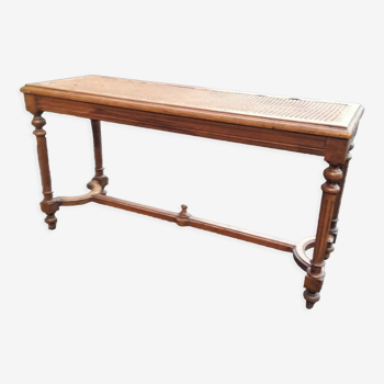 Old piano bench cannée style Louis XVl