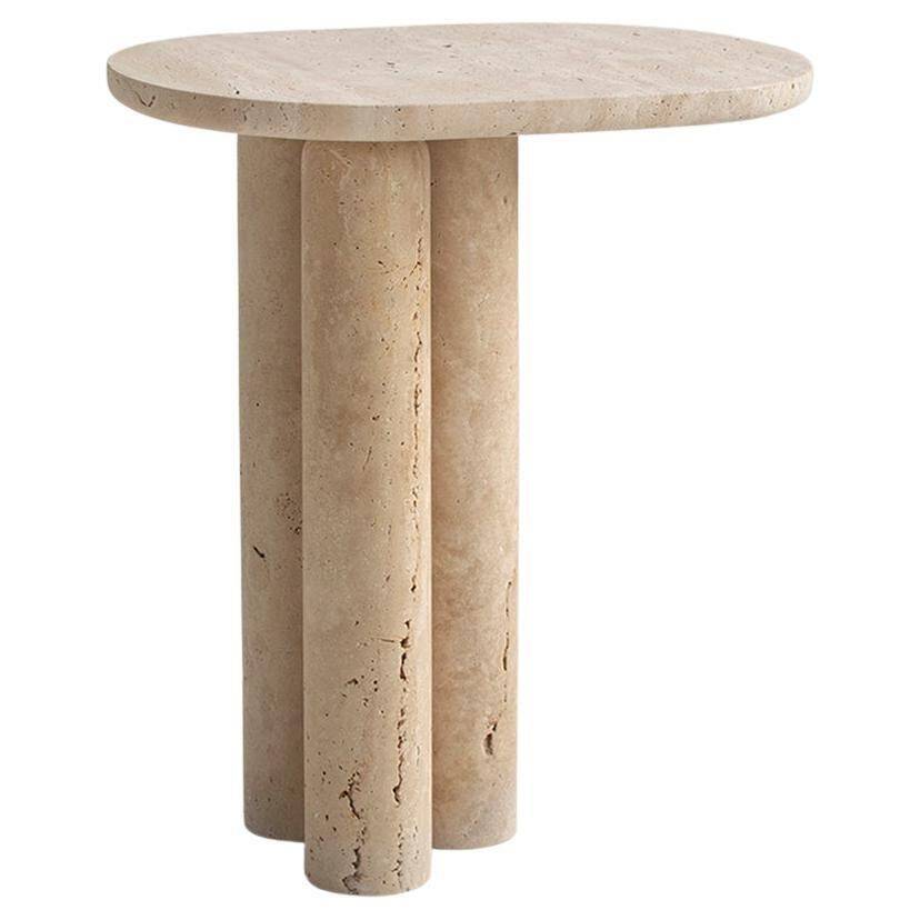 Table d'appoint Trio n° 3 en travertin