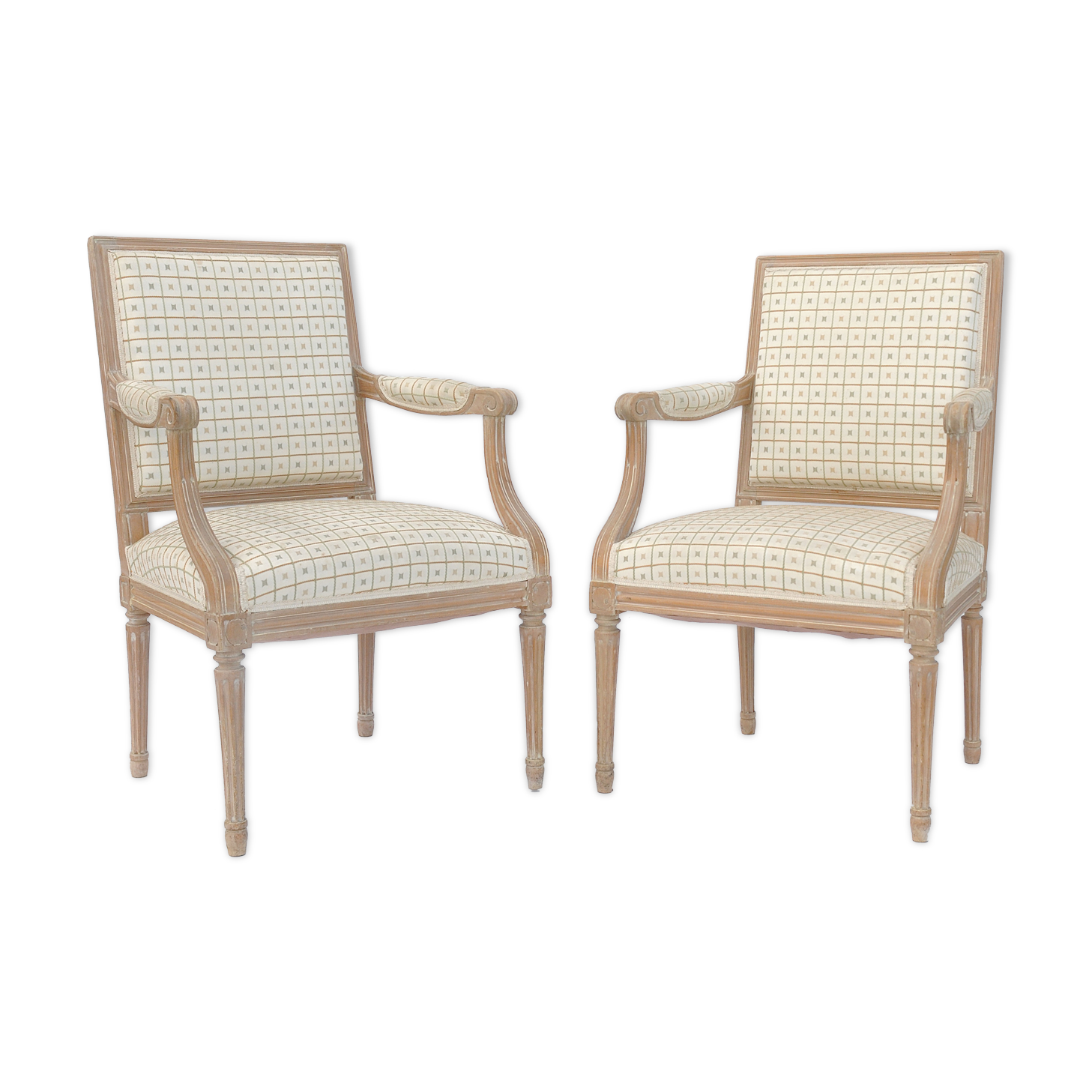 Pair of Louis XVI-style armchairs
