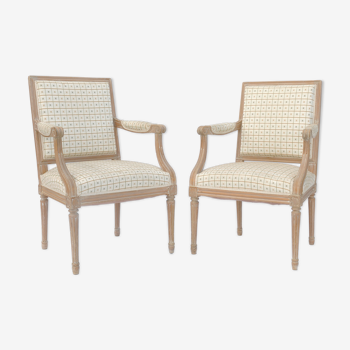 Pair of Louis XVI-style armchairs