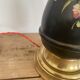 19th century ceramic lamp base, 2 m fabric cable