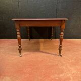 Folding and extendable mahogany table