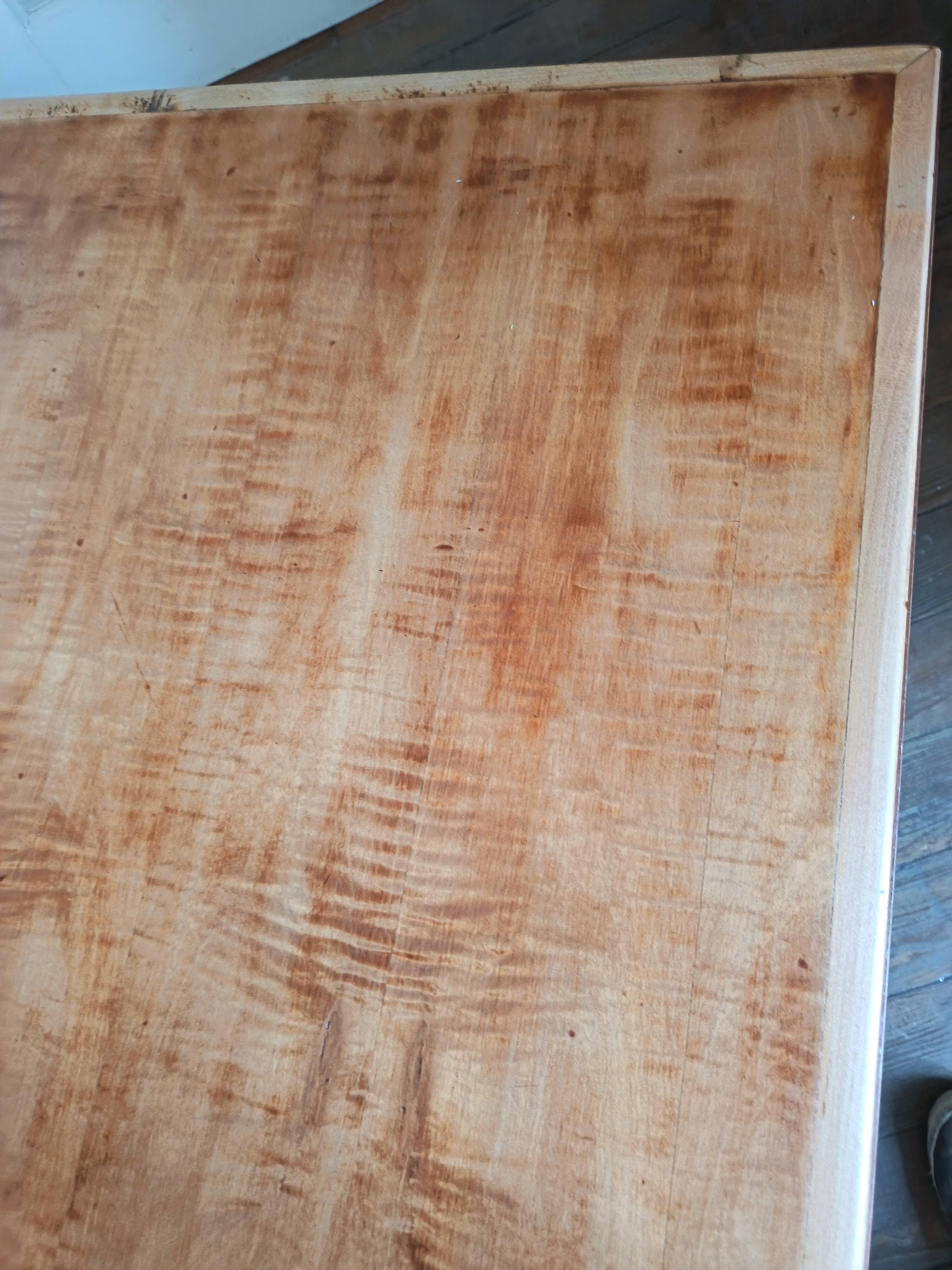 Table basse de ferme en bois patiné avec rallonge