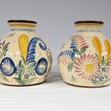 Pair of Earthenware Vases, Henriot Quimper – Mid 20th Century