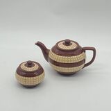 Longchamp France teapot and sugar bowl set vintage Colmar