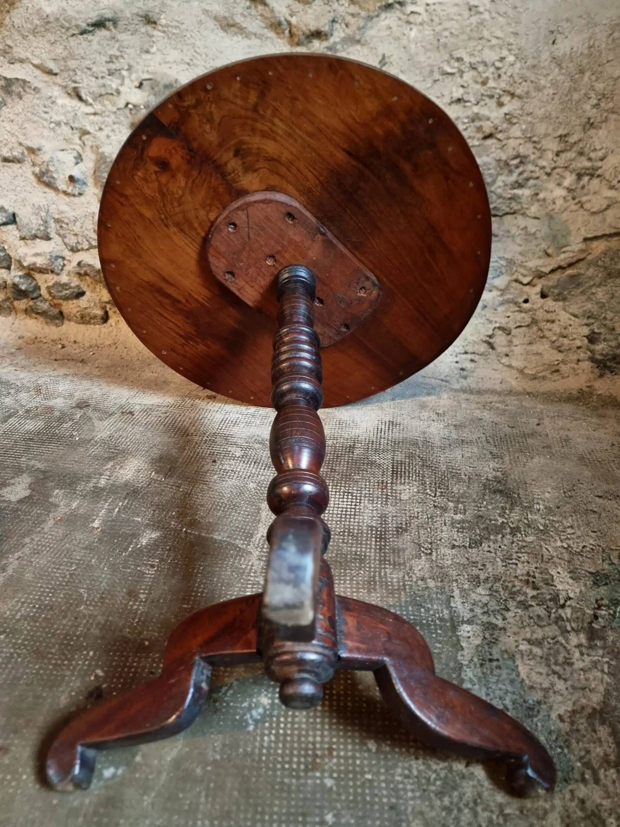 French antique guéridon (pedestal table), 19th century