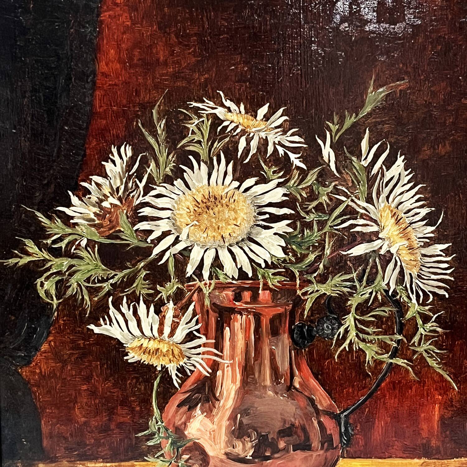 Tableau années 50 "Fleurs d'automne" signé Vandors