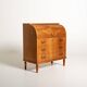 Vintage Scandinavian elm secretary, 1950s