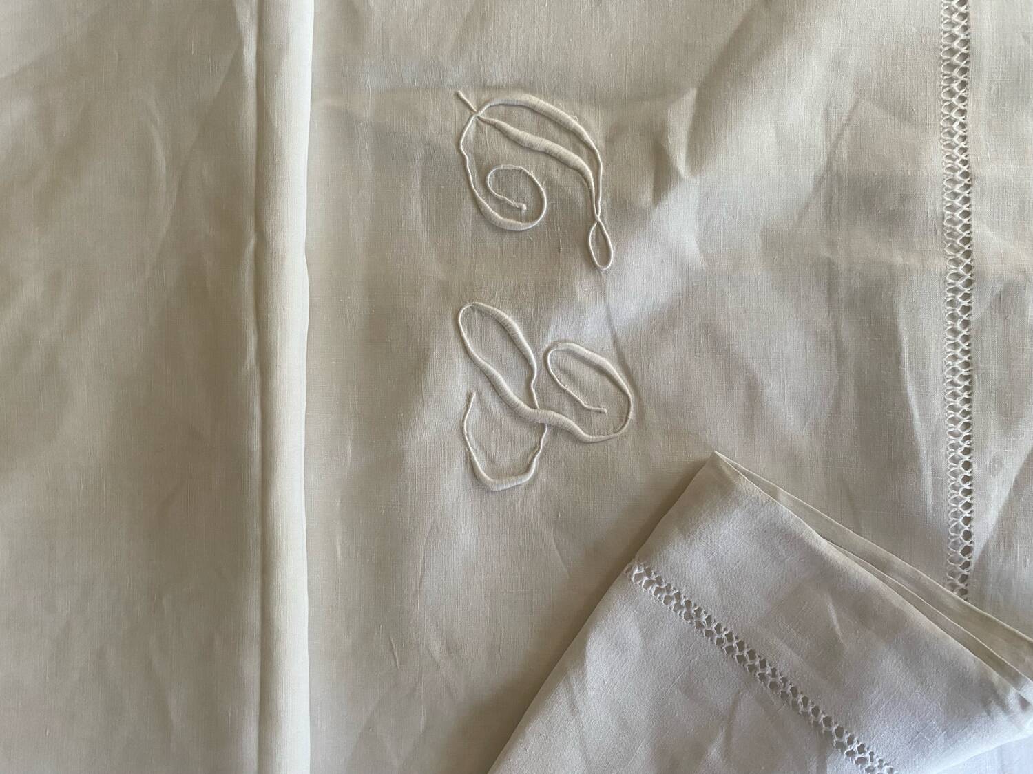 Old embroidered sheet