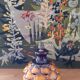 Tapestry canvas Magic Garden style Lurçat
