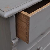 English pine chest of drawers