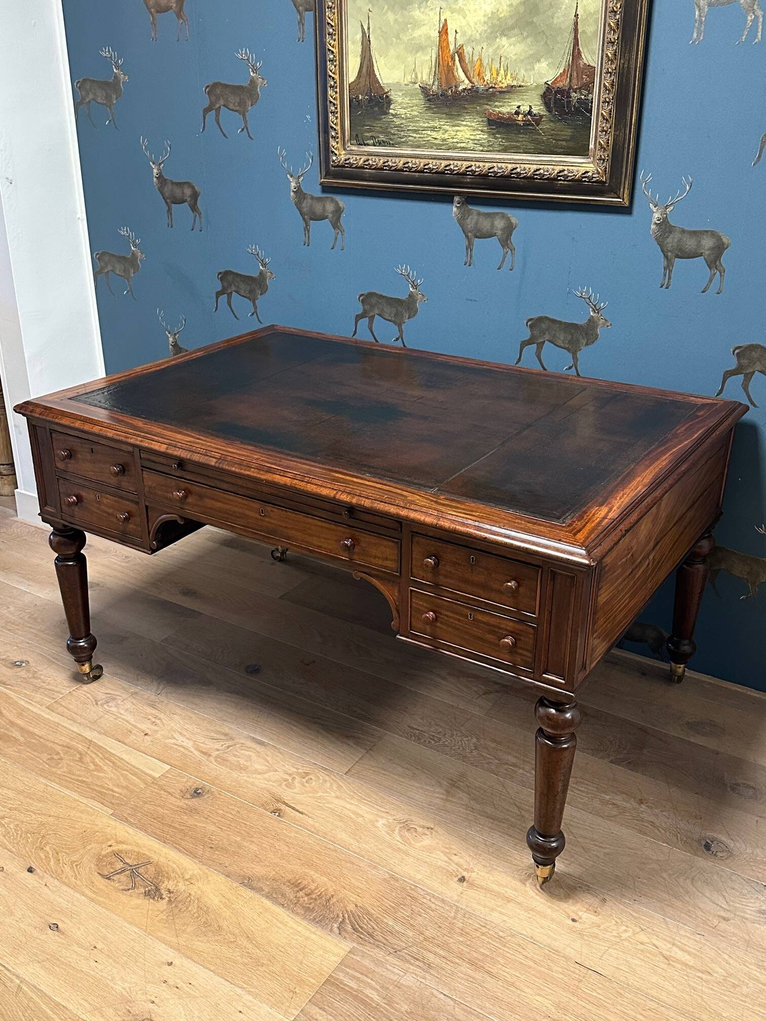 Antique mahogany William IV writing desk