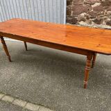 Grande table de café bistrot alsacienne sapin French bistro table 1930