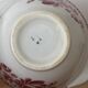 Vintage earthenware bowl with pink floral design from Badonviller.