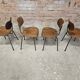 Set de 4 chaises  vintage Se 68 par Egon Eiermann pour Wilde+Spieth 1950"