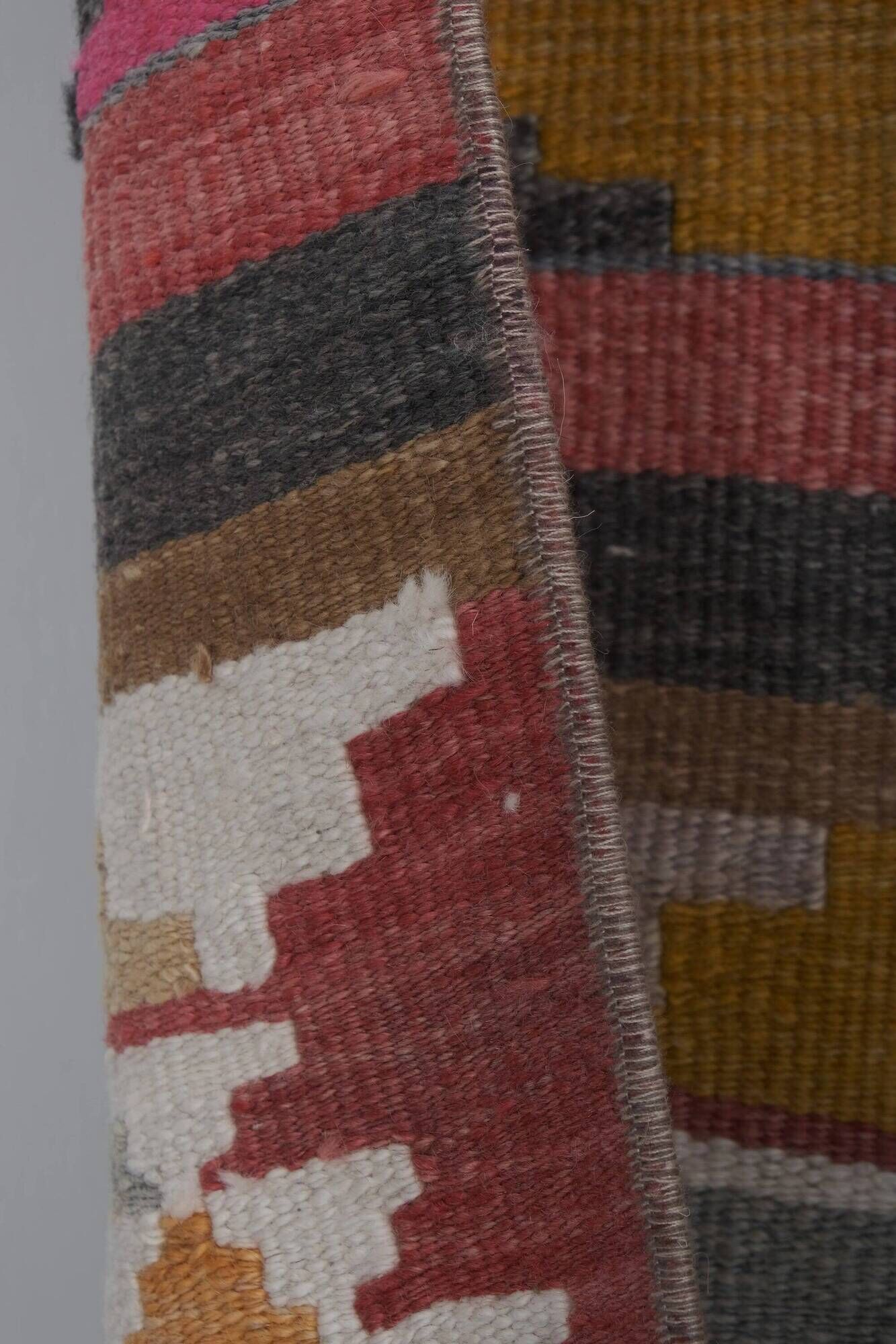 Vintage Turkish hallway rug 67x723 cm