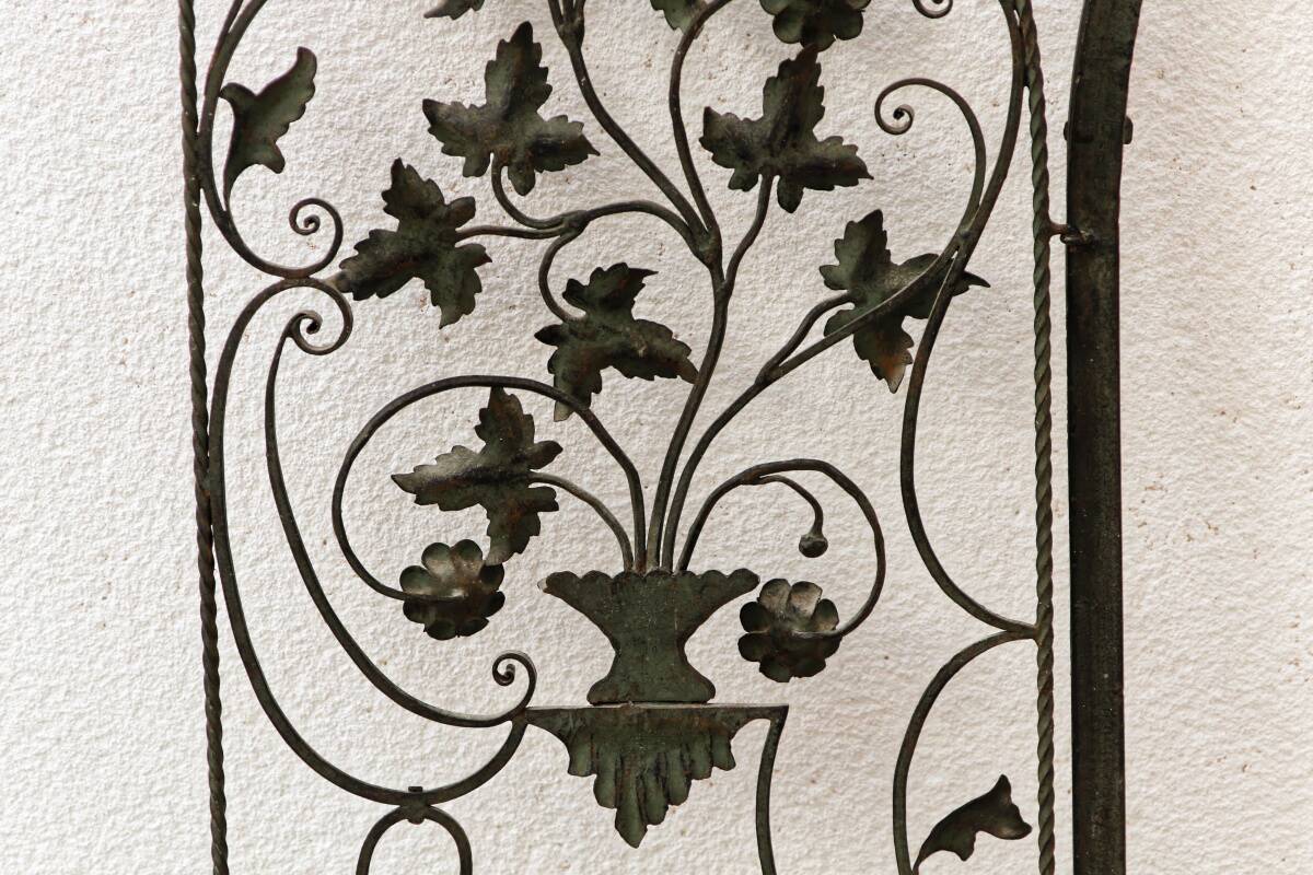 Wrought iron wall gate