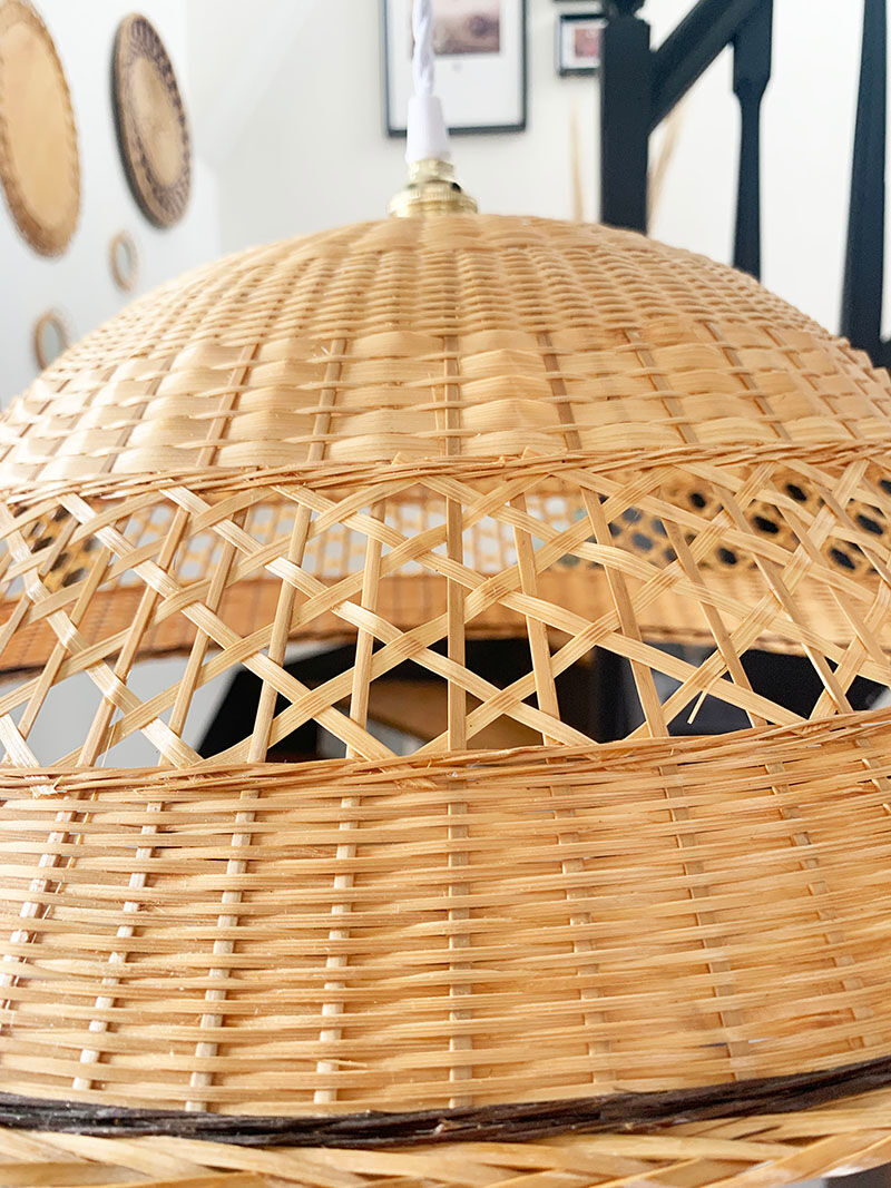 Braided wicker suspension