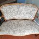Louis XV style convertible sofa toile de Jouy Chinoiseries