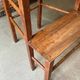 Chaise haute de métier en bois et paille