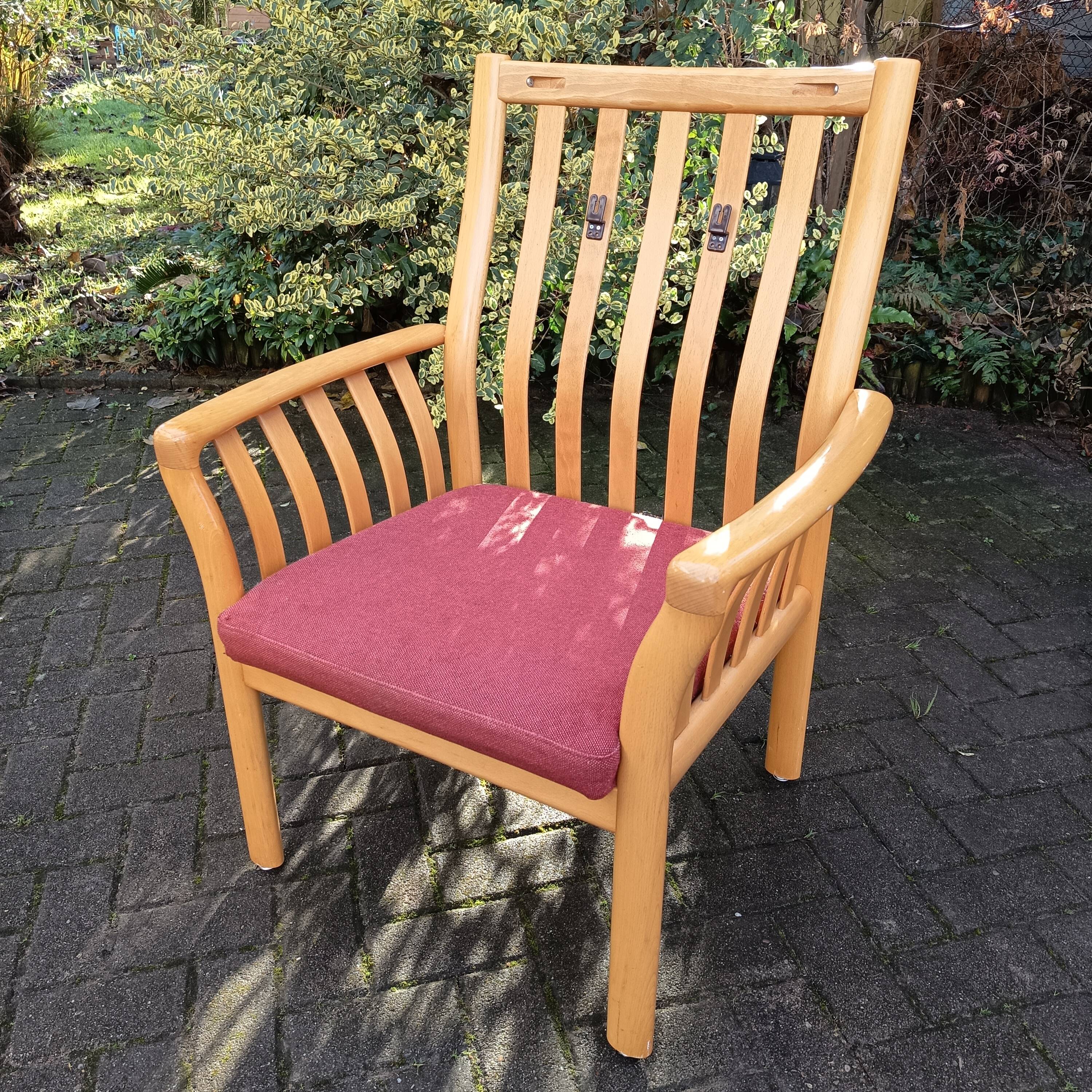Pair of Danish armchairs, 1980