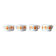 Suite of 4 large vintage cups