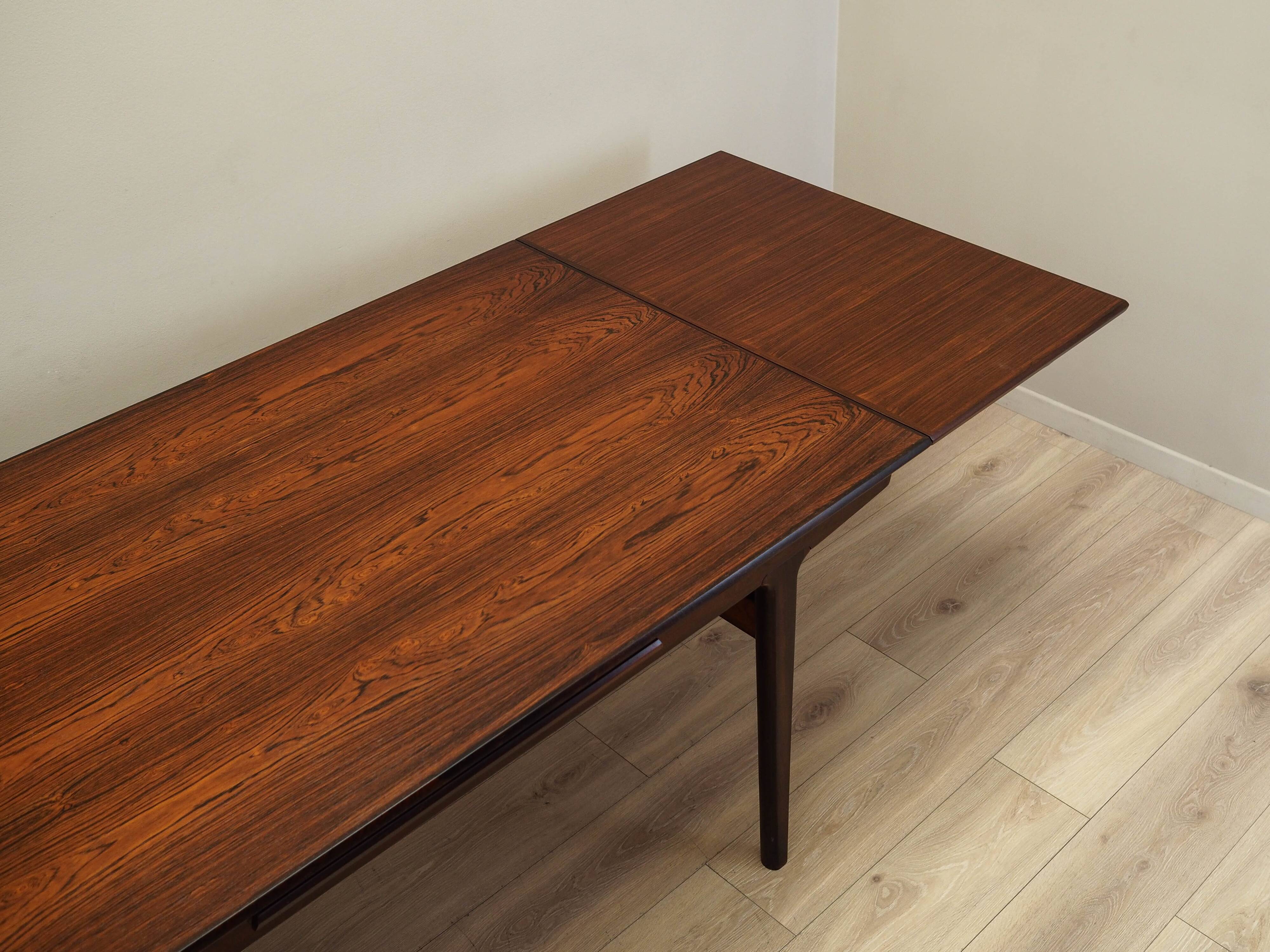 Rosewood table, Danish design, 1960s, designer: Henning Kjaernulf, manufact
