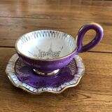 Cup and saucer signed a.dressinval