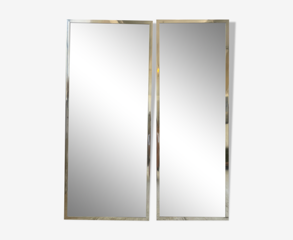 Miroirs années 70 argentés