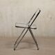 Giancarlo Piretti Plia Folding Chair Chrome for Anonima Castelli
