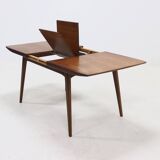Extendable Teak Dining Table by Louis van Teeffelen for WeBe 1950s
