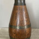 Beaune brandy pitcher in solid oak with brass rims 1970s