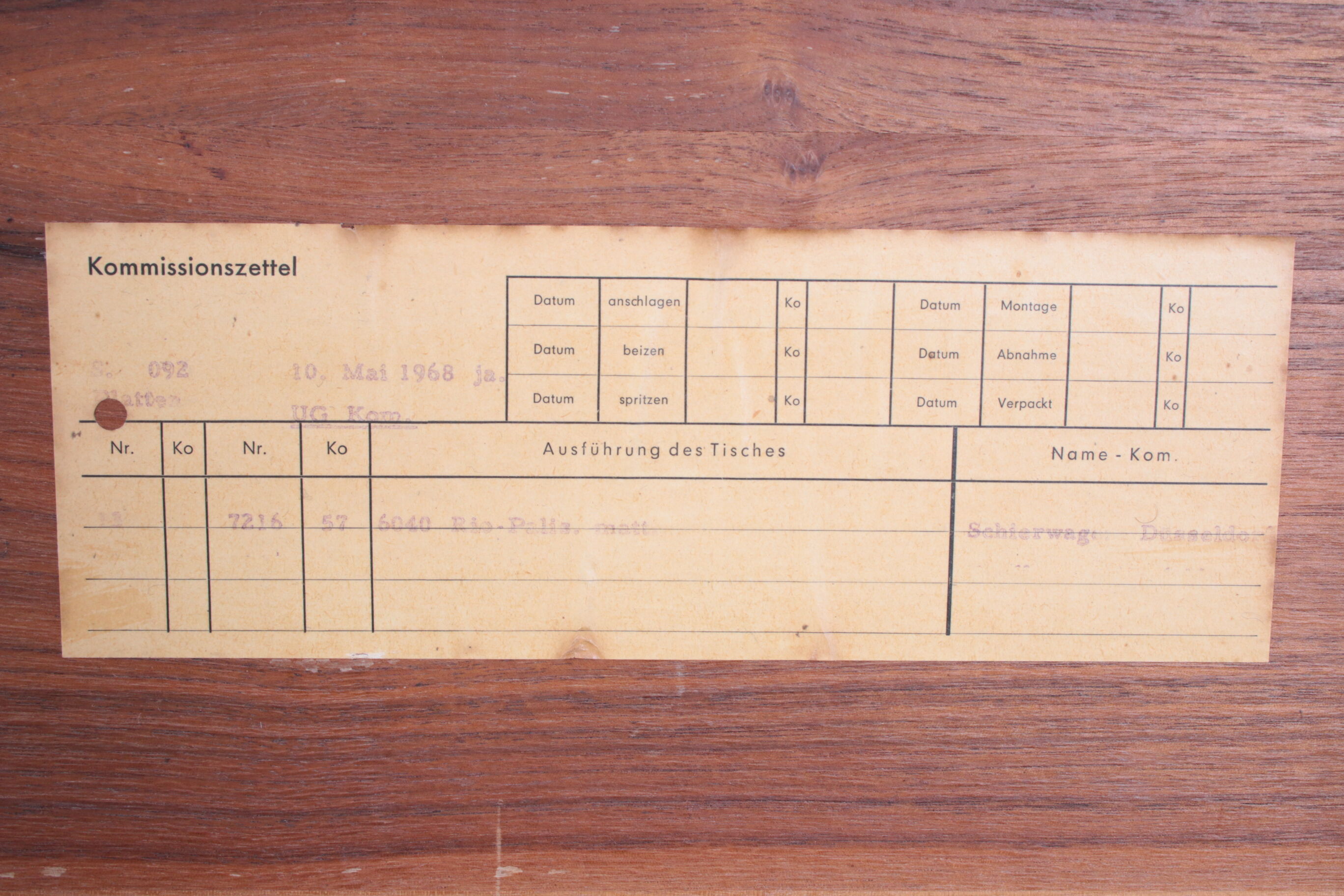 Table basse vintage des années 1960