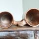 Enamelled stoneware mugs