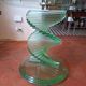 Table en verre « Helix Spiral Swivel »  d'aprés Danny Lane