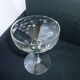 Set de 4 coupes à champagne vintage en verre meulé