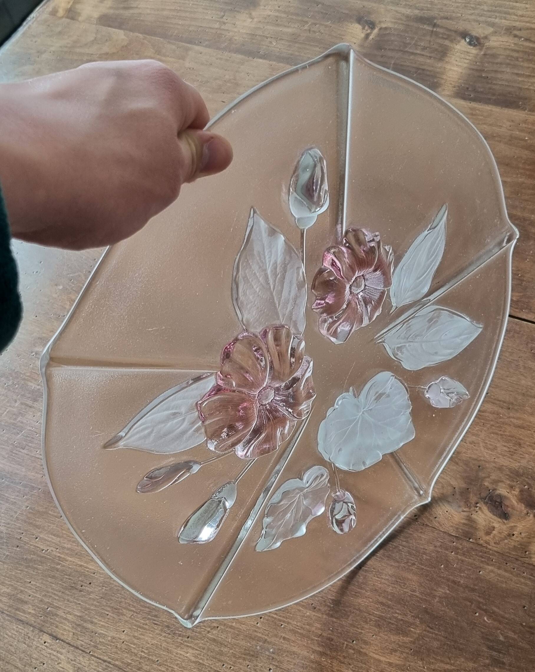 Cake or dessert dish in glass
