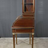 Rare Small Cylinder Desk and Showcase, Louis XVI style – Mid-19th century