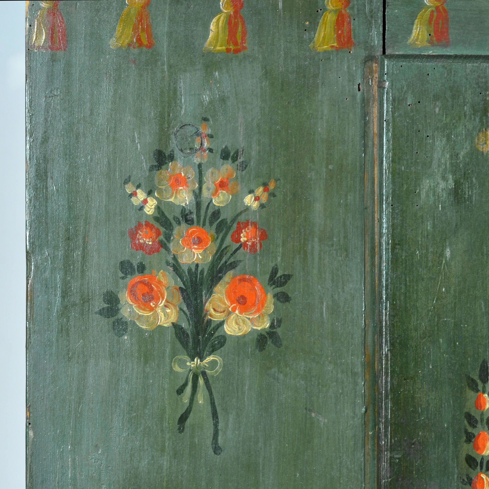 Cabinet de mariage en pin, daté de 1815