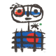 Poster after Joan miró