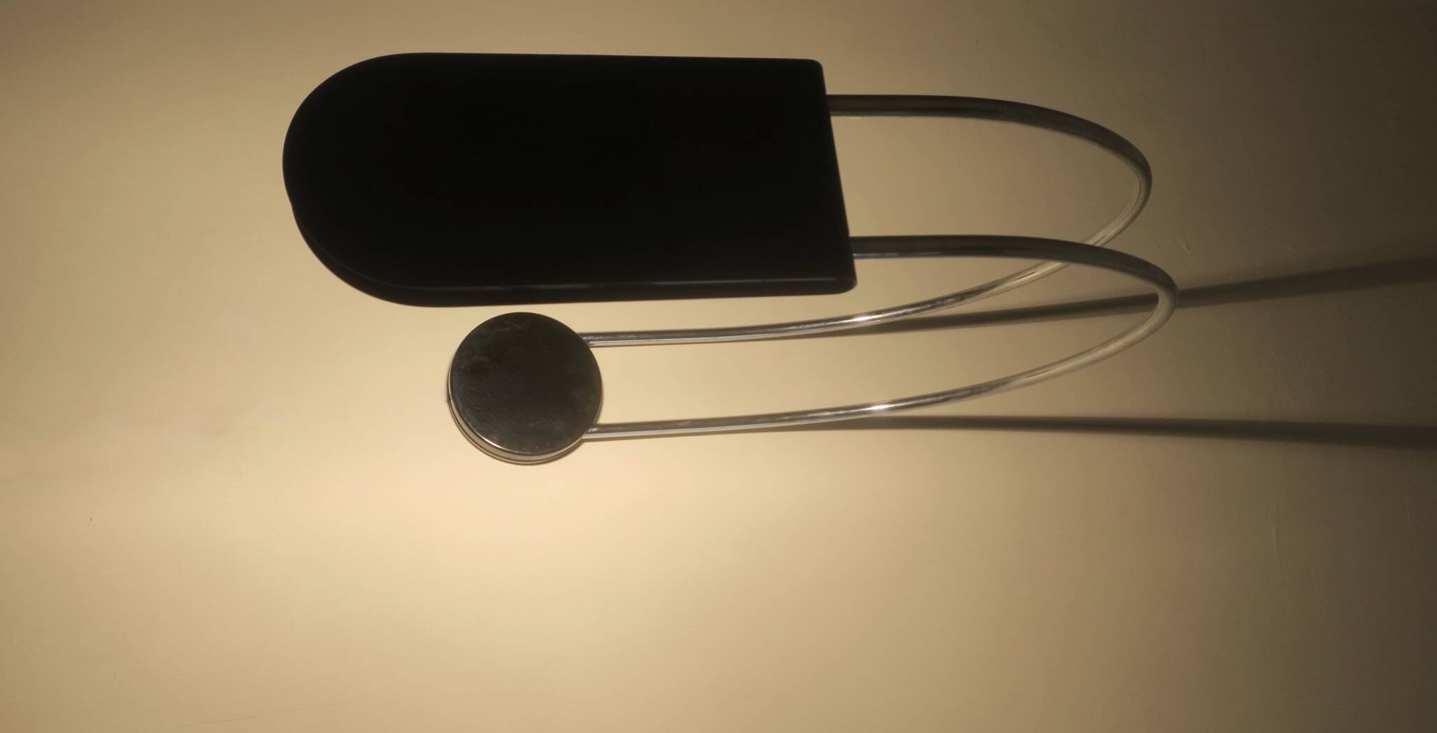 Mid century arc ceiling or wall light by Bruno Gecchelin, Italy 1970s