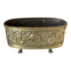 Old repoussé brass planter