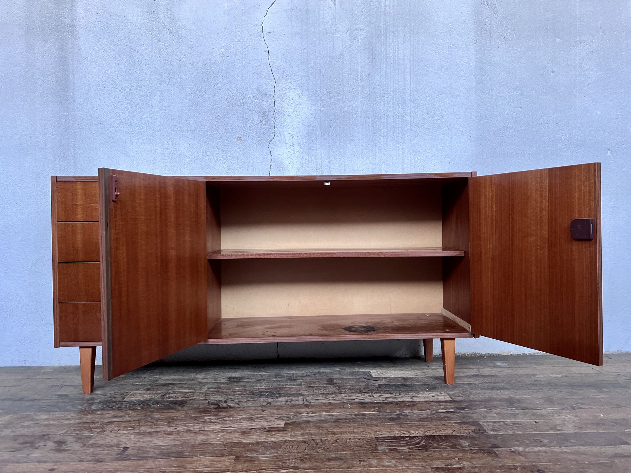 Vintage teak row from the 1960s