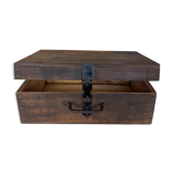 Wooden box closure iron