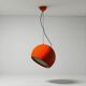 Orange Pallade Hanging Lamp by Artemide Space Age Design Icon